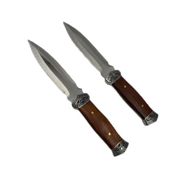 Cutit de vanatoare Hunter Wood IdeallStore® , 29 cm , otel inoxidabil , husa inclusa [10]