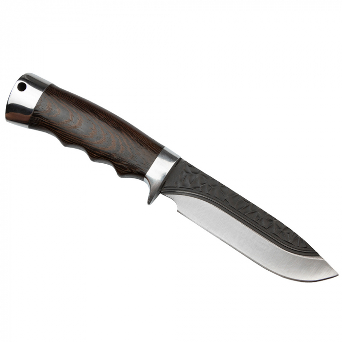 Cutit de vanatoare IdeallStore®, Bohemian Blade, 23 cm, otel inoxidabil, maro, teaca inclusa [5]