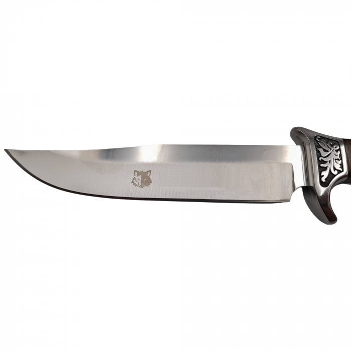 Cutit de vanatoare IdeallStore®, Celtic Spirit, argintiu, 30.5 cm, teaca inclusa [5]