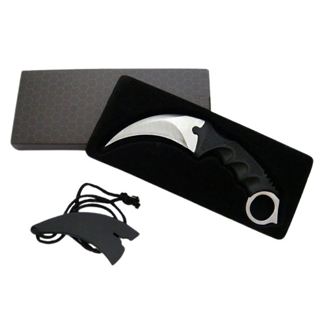 Cutit de vanatoare IdeallStore®, Claw Assault, 19 cm, argintiu, teaca inclusa [8]