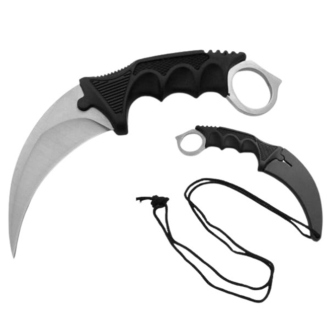 Cutit de vanatoare IdeallStore®, Claw Assault, 19 cm, argintiu, teaca inclusa [2]