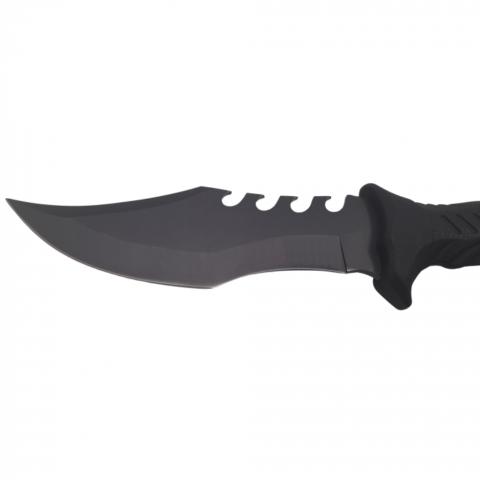 Cutit de vanatoare IdeallStore®, Comando Blade, 28.5 cm, otel inoxidabil, negru, teaca inclusa [5]