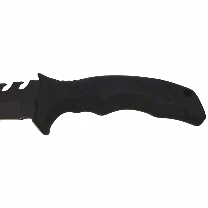 Cutit de vanatoare IdeallStore®, Comando Blade, 28.5 cm, otel inoxidabil, negru, teaca inclusa [4]