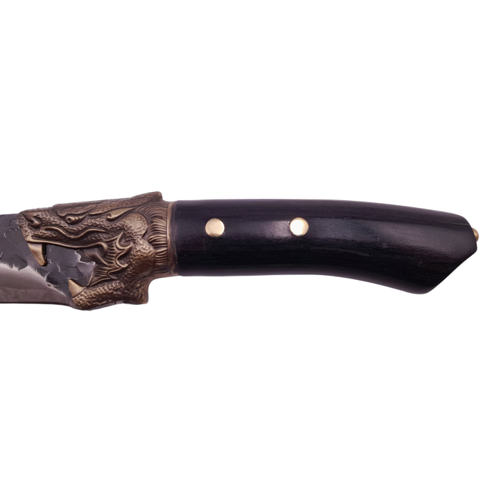 Cutit de vanatoare IdeallStore®, Dragon Breath, otel inoxidabil, maner lemn, 33.5 cm, negru [3]