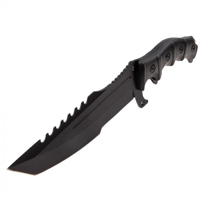 Cutit de vanatoare IdeallStore®, Galaxy Element, 30.5 cm, otel inoxidabil, Negru [2]