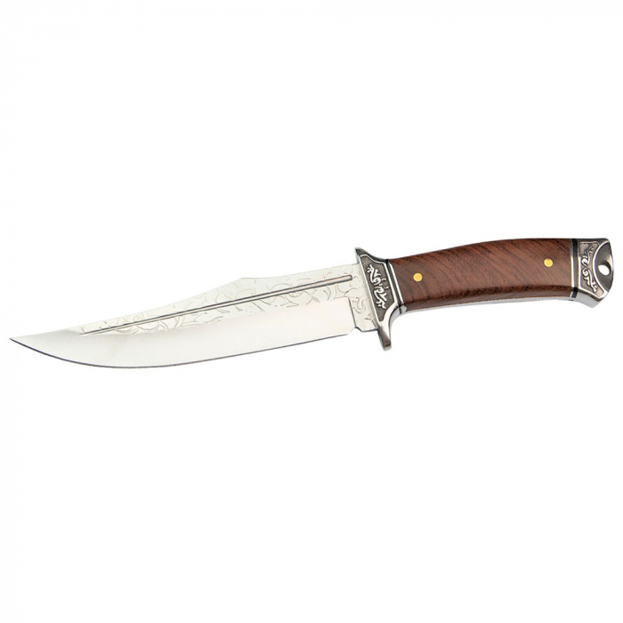 Cutit de vanatoare IdeallStore®, Elvish Legacy, otel inoxidabil, 31 cm, maro, teaca inclusa [6]