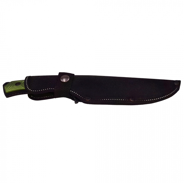 Cutit de vanatoare IdeallStore®, Extreme Beetle, verde, 29 cm, teaca inclusa [6]