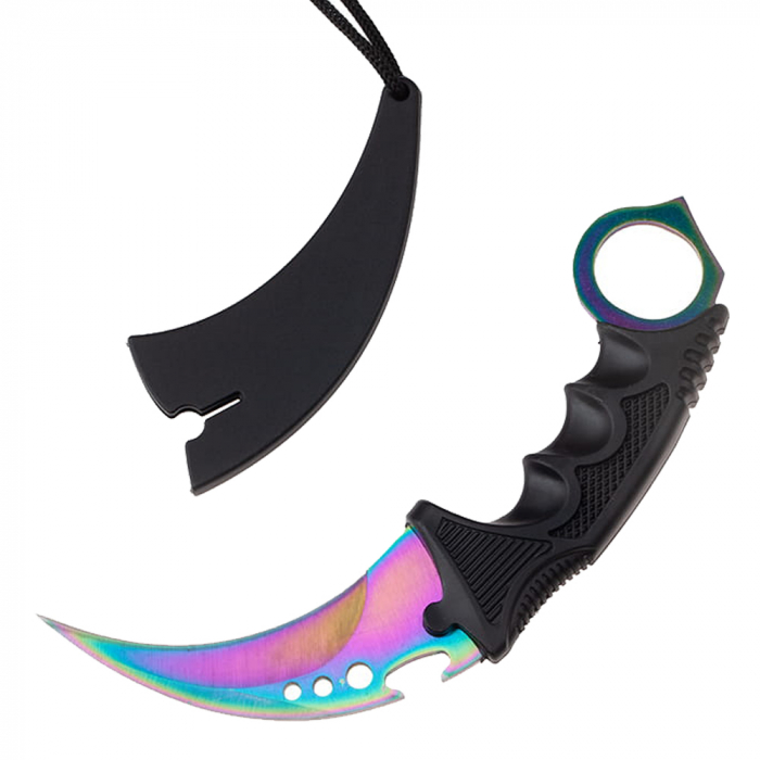 Cutit de vanatoare IdeallStore, Fade Break, 19 cm, otel, multicolor [5]