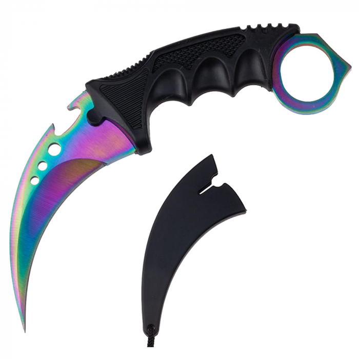 Cutit de vanatoare IdeallStore, Fade Break, 19 cm, otel, multicolor [4]