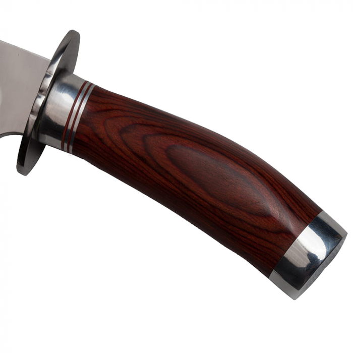 Cutit de vanatoare IdeallStore, Fancy Blade, 25.5 cm, argintiu, teaca inclusa [4]