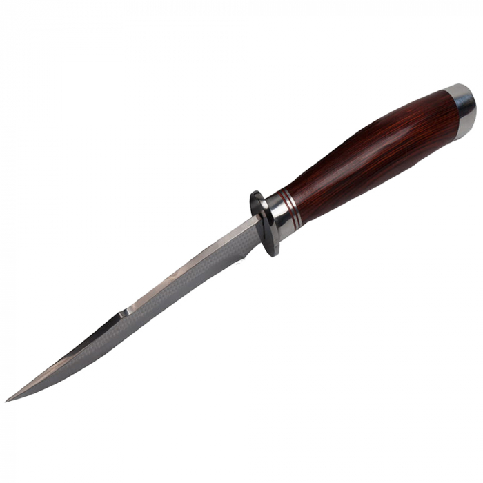 Cutit de vanatoare IdeallStore, Fancy Blade, 25.5 cm, argintiu, teaca inclusa [5]