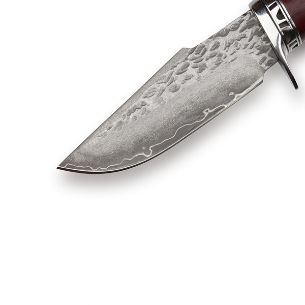 Cutit de vanatoare, IdeallStore®, Fixed Blade, Husa Piele, Otel Damasc [5]