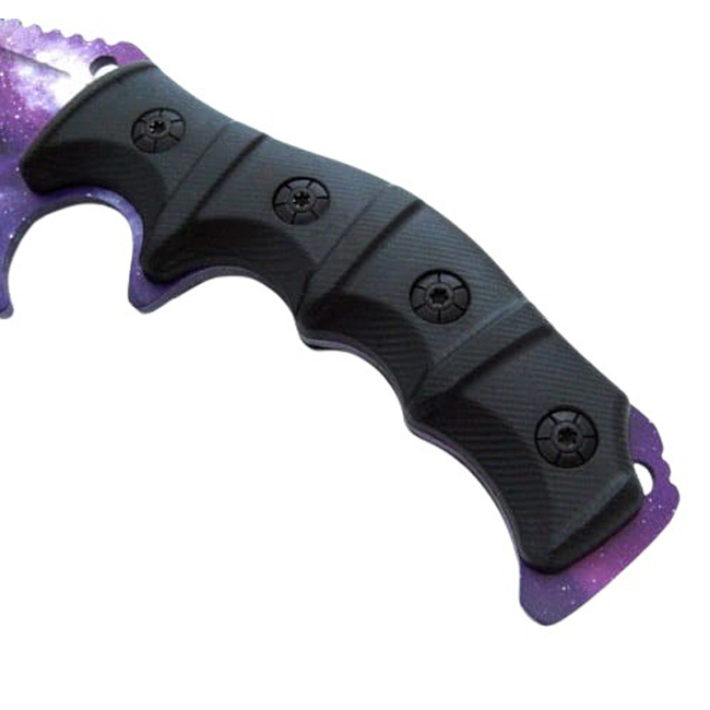 Cutit de vanatoare IdeallStore®, Galaxy Element, 30.5 cm, otel inoxidabil, mov [5]