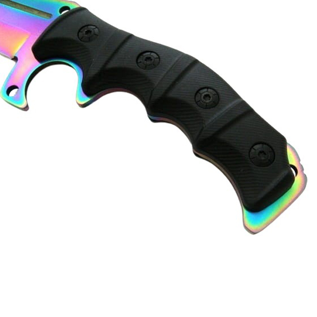Cutit de vanatoare IdeallStore®, Element, 30.5 cm, otel inoxidabil, multicolor [6]