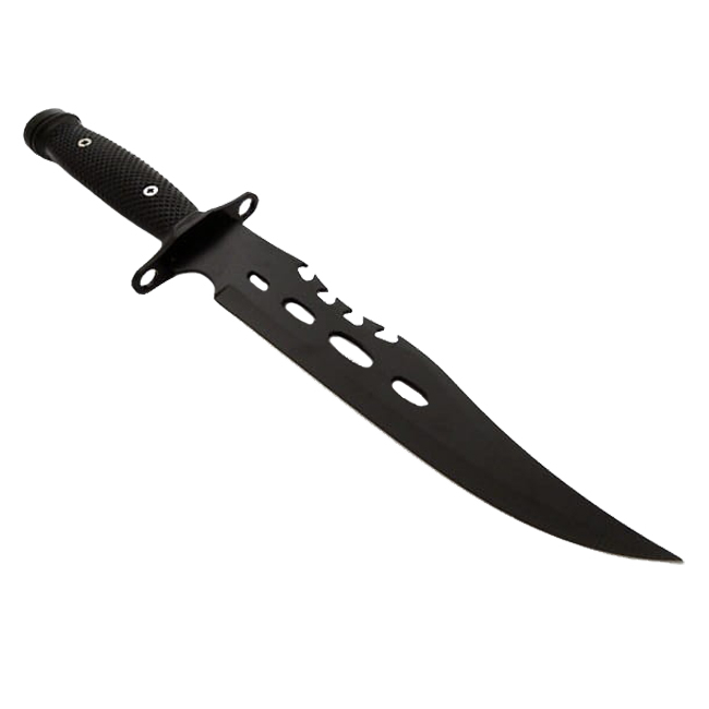 Cutit de vanatoare IdeallStore®, Goldur Blade, 36 cm, negru, husa piele [4]