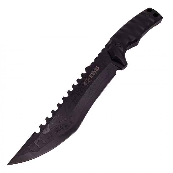Cutit de vanatoare IdeallStore®, Hazard Blade, negru 31 cm, teaca inclusa [3]