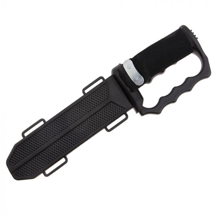Cutit de vanatoare IdeallStore®, Juggernaut Assault, 31 cm, otel inoxidabil, negru [9]