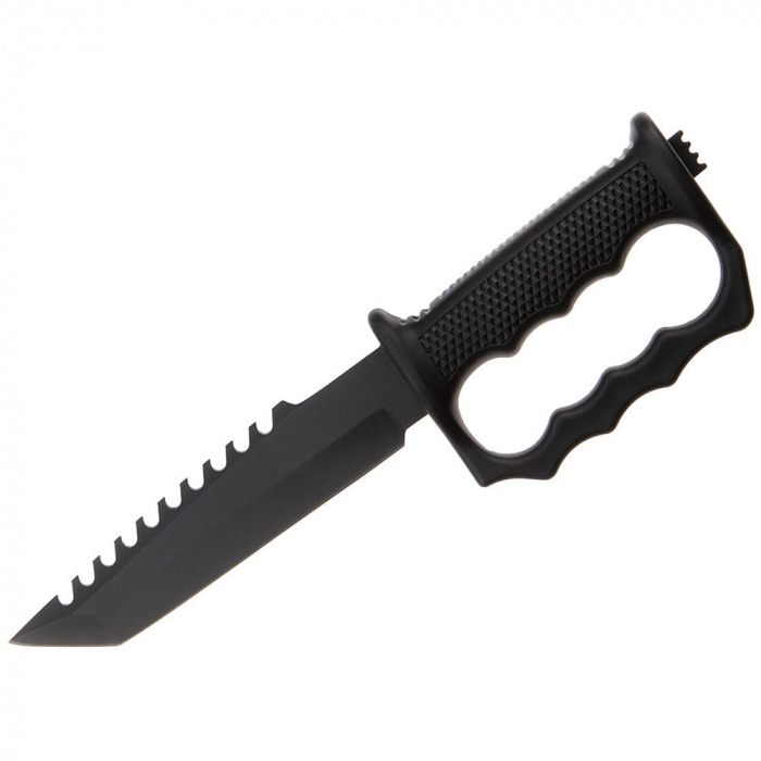 Cutit de vanatoare IdeallStore®, Juggernaut Assault, 31 cm, otel inoxidabil, negru [2]