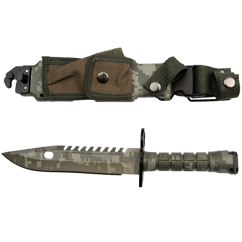 Cutit de vanatoare IdeallStore®, Jungle Beast, verde, 32.5 cm, teaca inclusa [2]