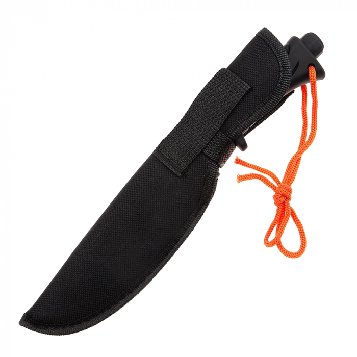 Cutit de vanatoare IdeallStore, Jungle Commander, negru, 27.5 cm, teaca textila inclusa [10]
