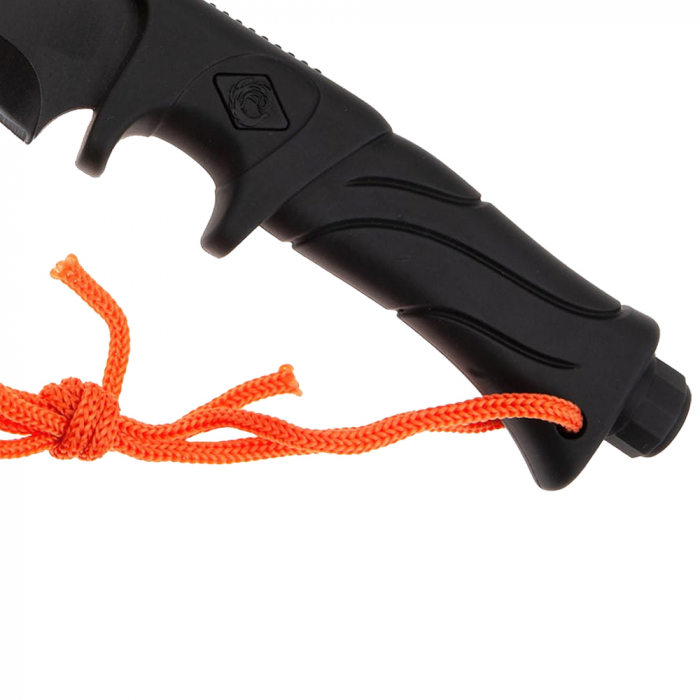 Cutit de vanatoare IdeallStore, Jungle Commander, negru, 27.5 cm, teaca textila inclusa [4]