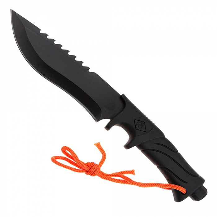 Cutit de vanatoare IdeallStore, Jungle Commander, negru, 27.5 cm, teaca textila inclusa [2]