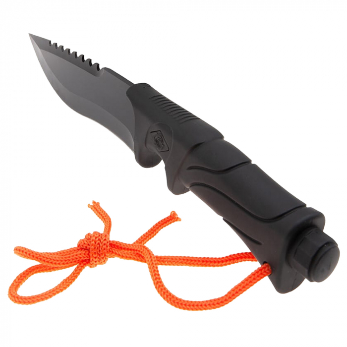 Cutit de vanatoare IdeallStore, Jungle Commander, negru, 27.5 cm, teaca textila inclusa [8]