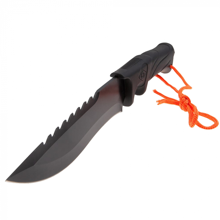 Cutit de vanatoare IdeallStore, Jungle Commander, negru, 27.5 cm, teaca textila inclusa [7]