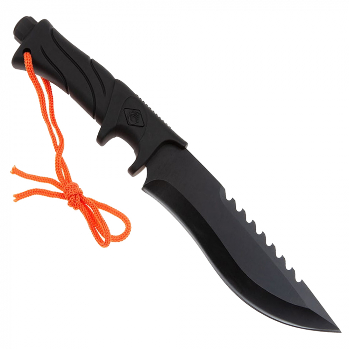 Cutit de vanatoare IdeallStore, Jungle Commander, negru, 27.5 cm, teaca textila inclusa [5]