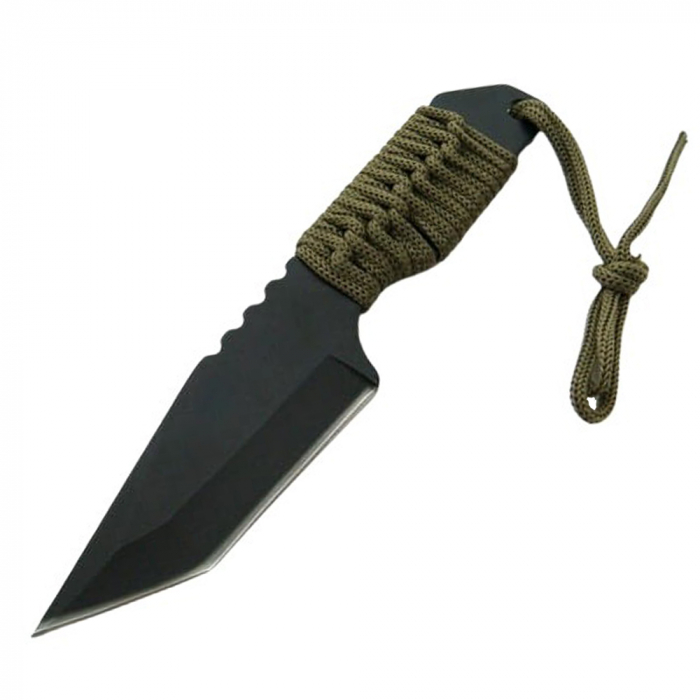 Cutit de vanatoare IdeallStore®, Jungle Guard, negru, 17.5 cm, teaca inclusa [3]