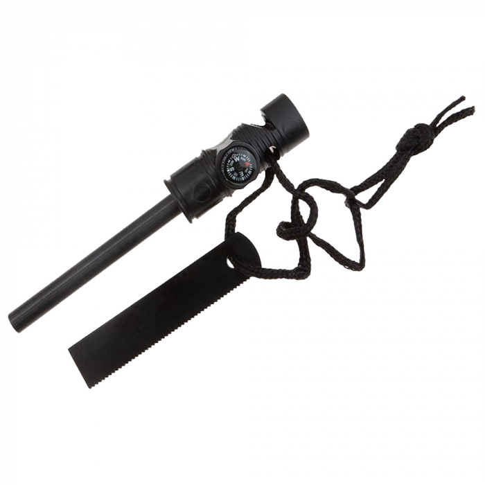 Cutit de vanatoare IdeallStore®, Jungle Guard, negru, 17.5 cm, teaca inclusa [8]