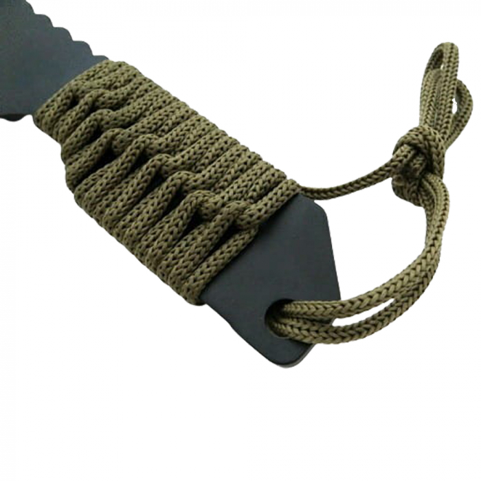 Cutit de vanatoare IdeallStore®, Jungle Guard, negru, 17.5 cm, teaca inclusa [6]