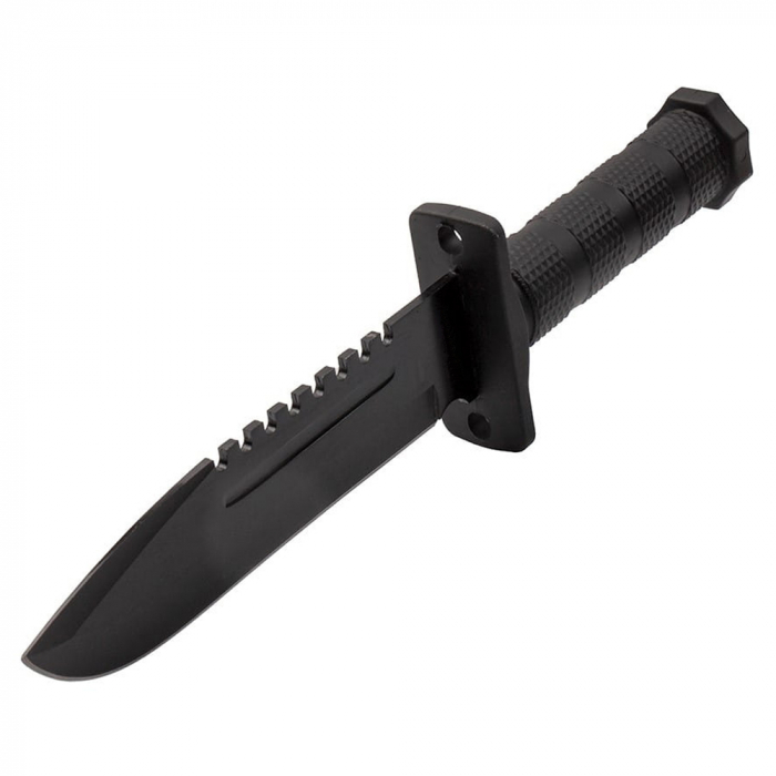 Cutit de vanatoare IdeallStore®, Jungle Specialist, 31 cm, negru, teaca inclusa [5]