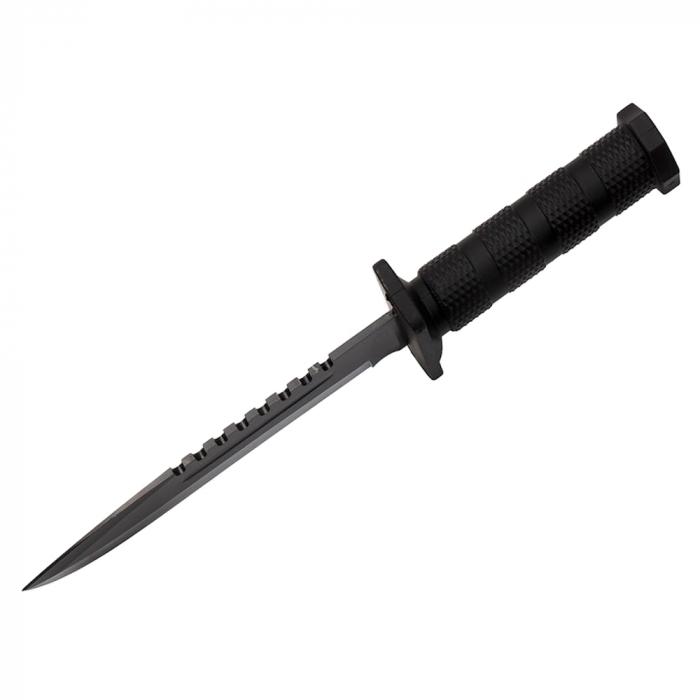 Cutit de vanatoare IdeallStore®, Jungle Specialist, 31 cm, negru, teaca inclusa [6]