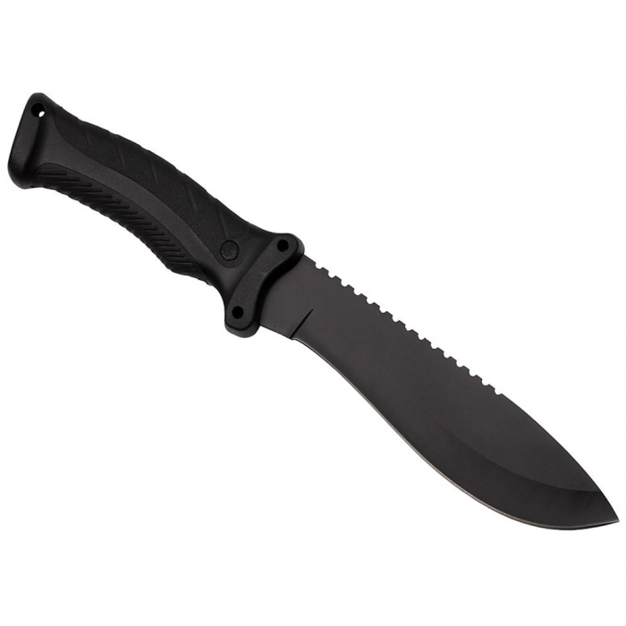 Cutit de vanatoare IdeallStore®, Kukri Madness, otel inoxidabil, 30.5 cm, negru, teaca inclusa [5]