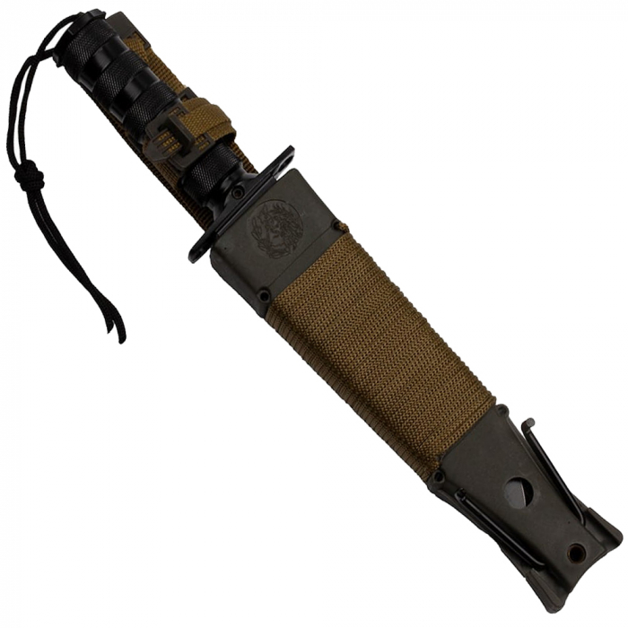 Cutit de vanatoare IdeallStore®, Last Survivor, multifunctional, negru 35 cm, teaca inclusa [10]