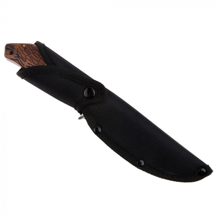 Cutit de vanatoare IdeallStore®, Lion Blade, 25 cm, otel inoxidabil, maro, teaca inclusa [11]
