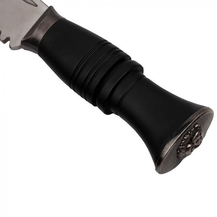 Cutit de vanatoare IdeallStore®, Lion Tamer, 30 cm, otel inoxidabil, 2 cutite de aruncat, toc piele ecologica [8]