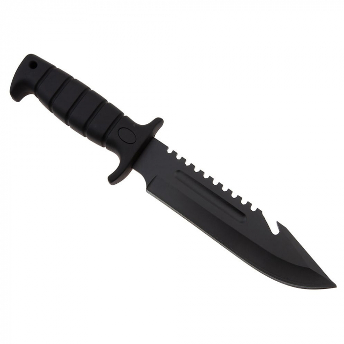 Cutit de vanatoare IdeallStore®, Military Assault, 29 cm, negru, teaca inclusa [5]