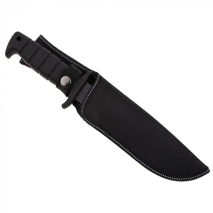 Cutit de vanatoare IdeallStore®, Military Assault, 29 cm, negru, teaca inclusa [10]