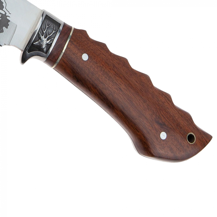 Cutit de vanatoare IdeallStore, Mountain Stag , argintiu, 27.5 cm, teaca textila inclusa [4]