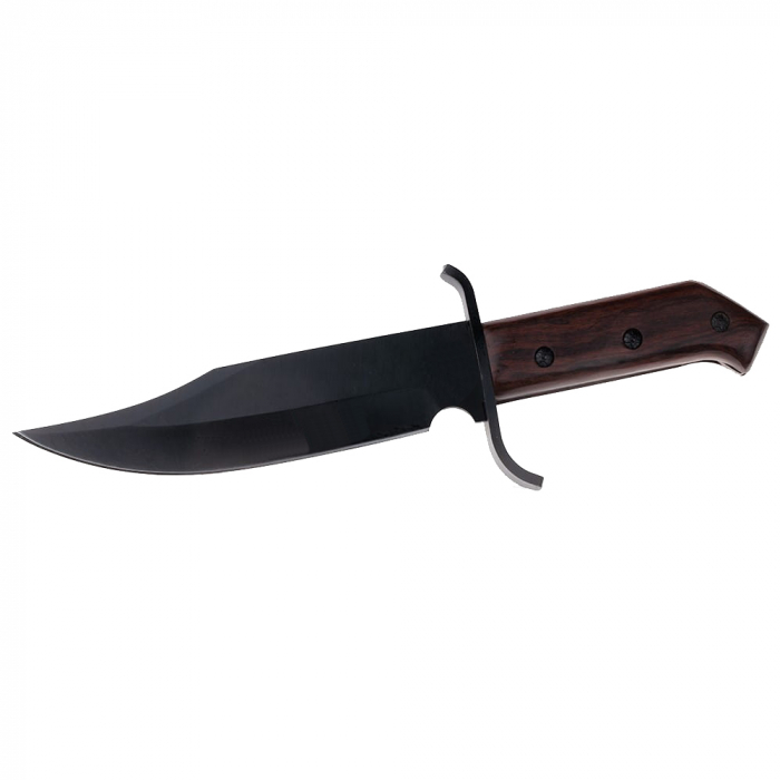 Cutit de vanatoare IdeallStore®, Pilgrim Dagger, 33 cm, otel inoxidabil, negru, husa inclusa [4]