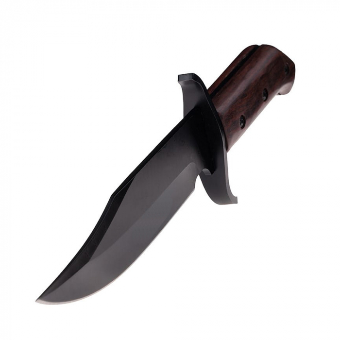 Cutit de vanatoare IdeallStore®, Pilgrim Dagger, 33 cm, otel inoxidabil, negru, husa inclusa [8]