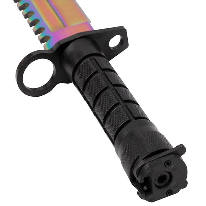 Cutit de vanatoare IdeallStore, Rainbow Rambo, 32.5 cm, multicolor, teaca inclusa [11]