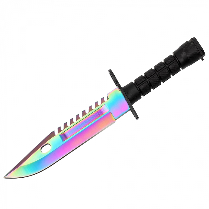 Cutit de vanatoare IdeallStore®, Rainbow Spirit, multicolor, 32.5 cm, teaca inclusa [2]