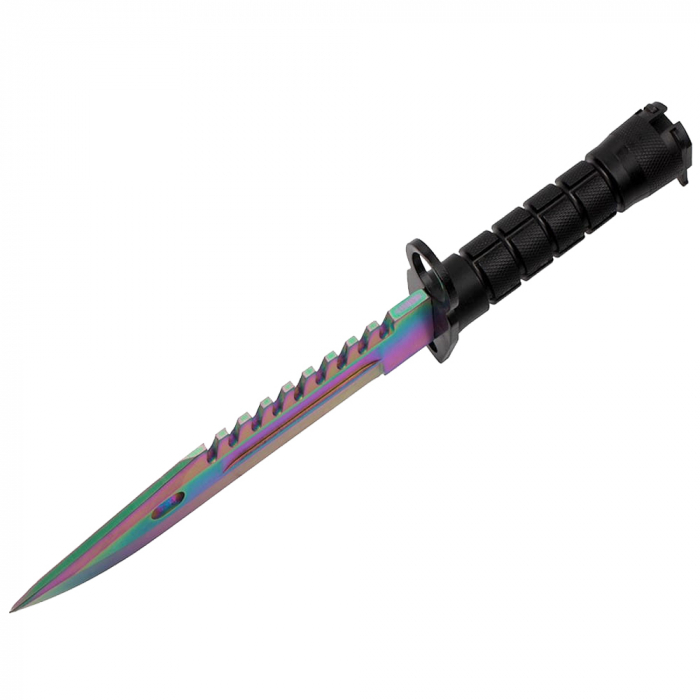 Cutit de vanatoare IdeallStore®, Rainbow Spirit, multicolor, 32.5 cm, teaca inclusa [5]
