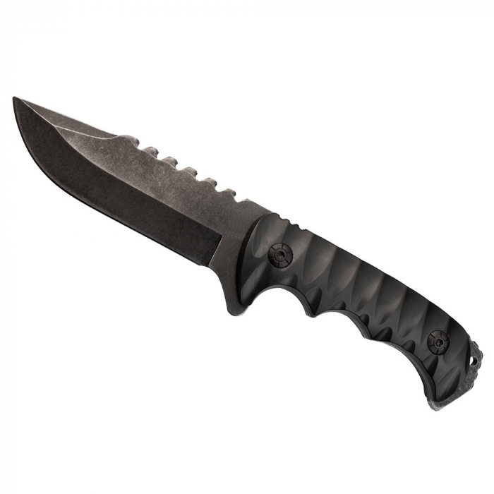 Cutit de vanatoare IdeallStore®, Safari Mix, 23 cm, negru, teaca inclusa [4]