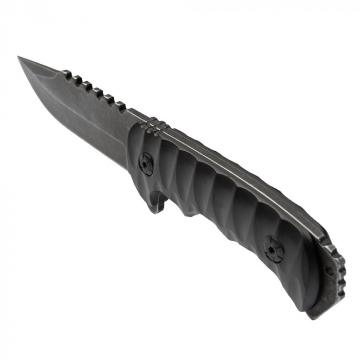 Cutit de vanatoare IdeallStore®, Safari Mix, 23 cm, negru, teaca inclusa [8]