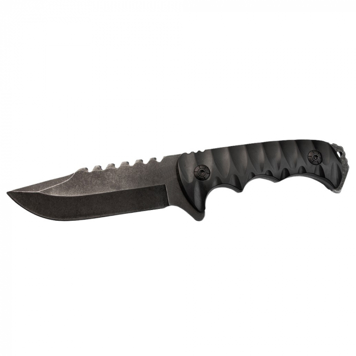 Cutit de vanatoare IdeallStore®, Safari Mix, 23 cm, negru, teaca inclusa [3]