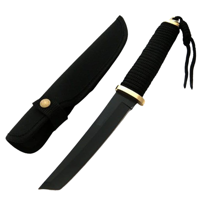 Cutit de vanatoare IdeallStore®, Samurai Sempai, 28 cm, negru, teaca inclusa [5]
